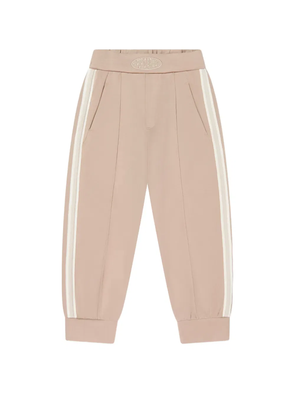 Брюки с боковой полосой Emporio Armani Kids, нейтральный