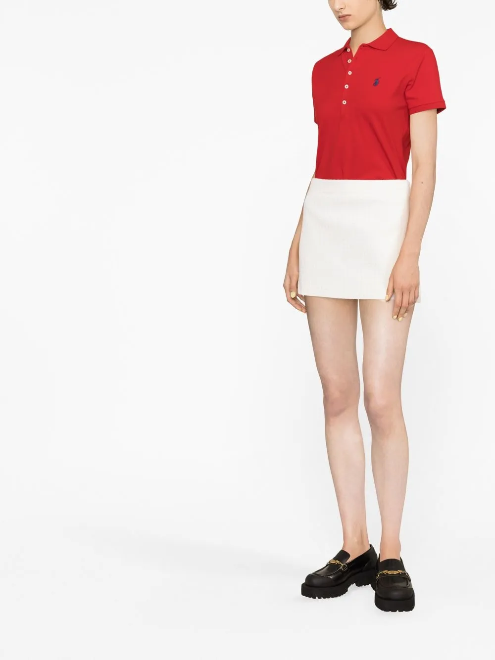 Рубашка поло Julie с вышитым логотипом POLO RALPH LAUREN, красный — фото 4