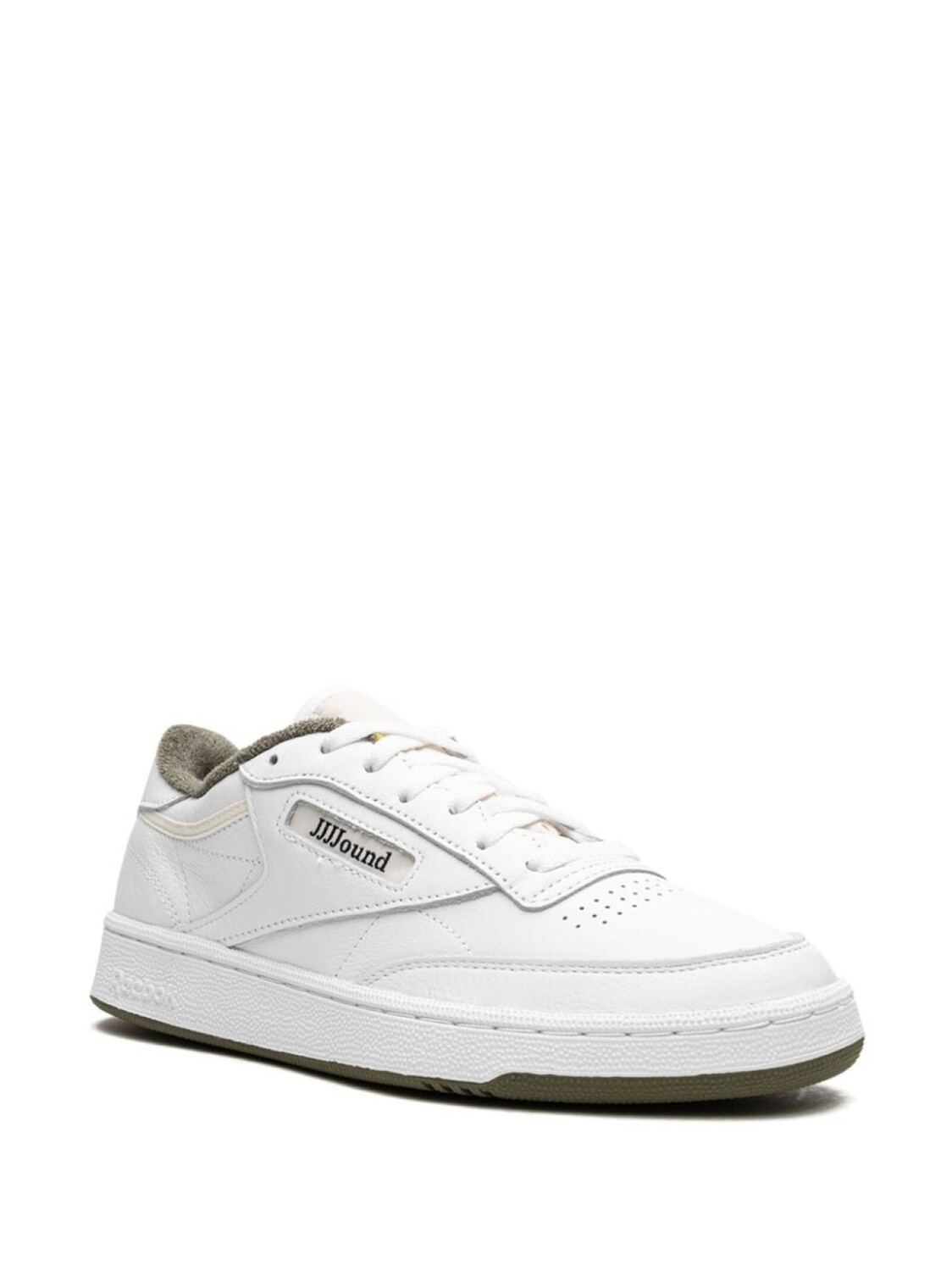 Reebok кроссовки Club C 85 Olive из коллаборации с JJJJound, белый — фото 2