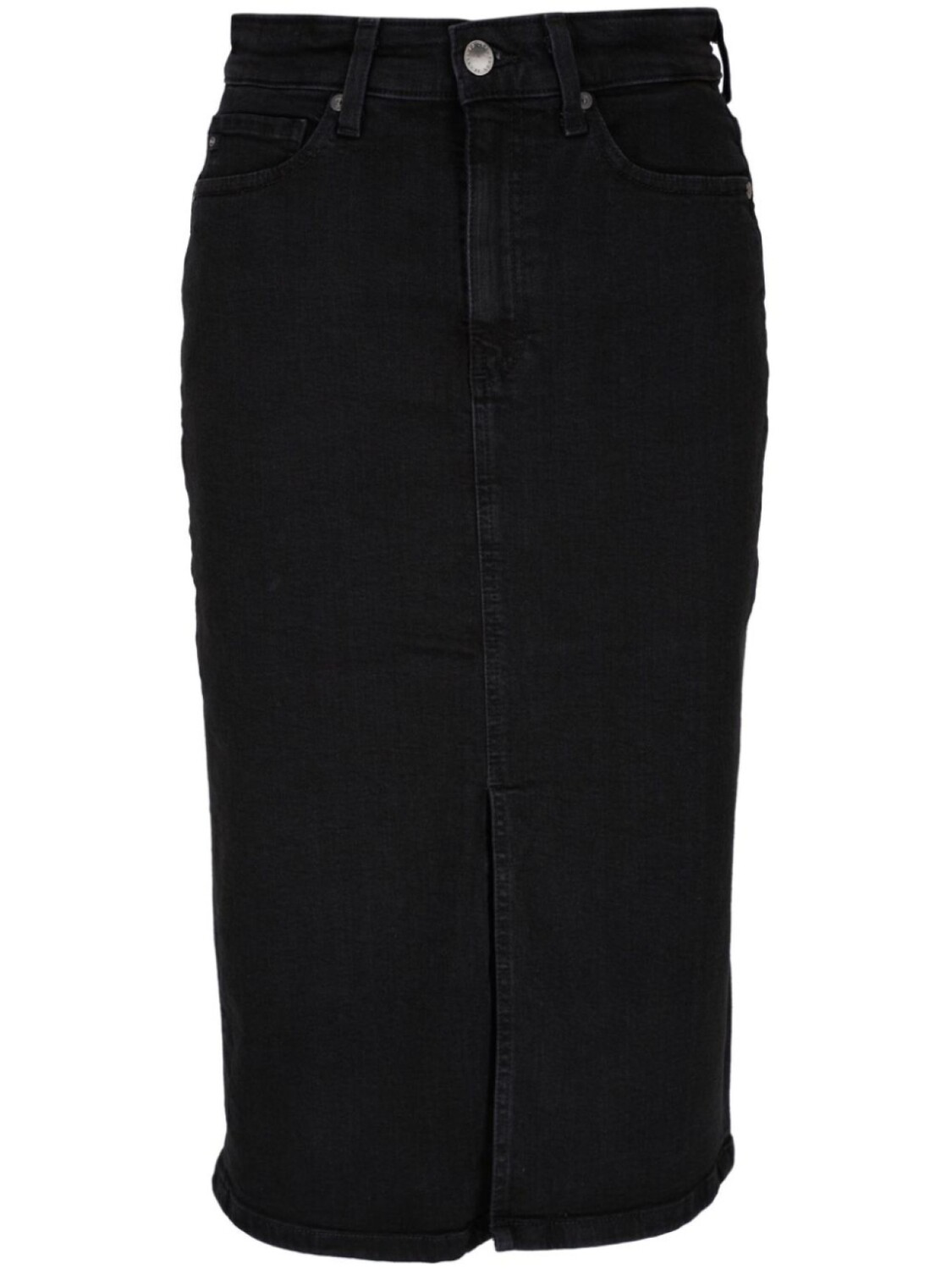 

Джинсовая юбка миди AG Jeans, черный