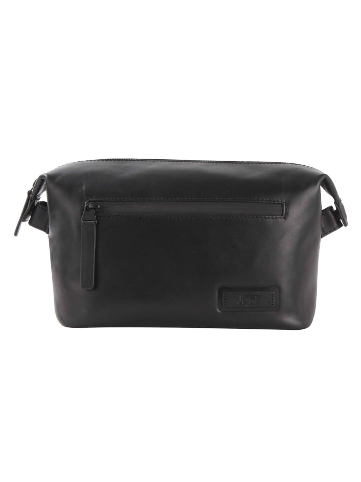 

Jost Кожаная косметичка Aarhus, 22 см, черного цвета