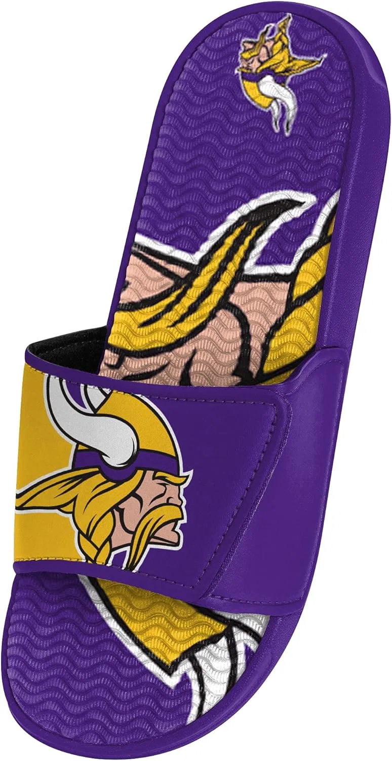 Мужские спортивные тапочки FOCO Legacy Velcro Sport Slide New York Giants Legacy Sport с застежкой-липучкой - размер Large, Lavender — фото 3