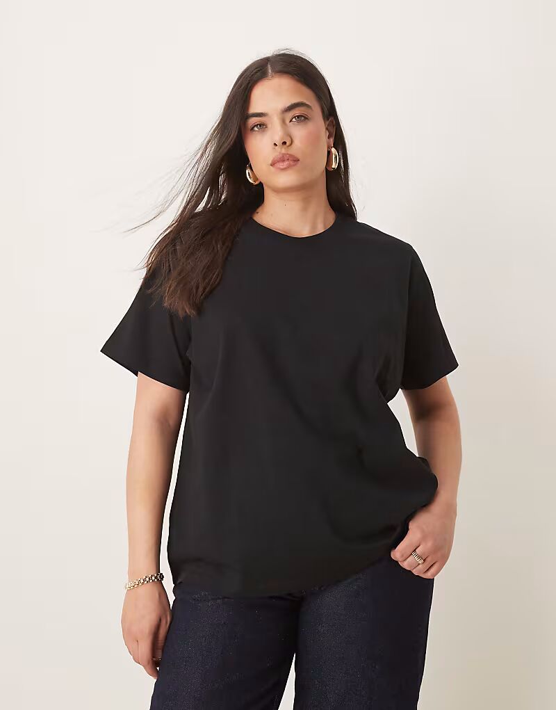 

Футболка ASOS DESIGN Curve Ultimate с круглым вырезом черного цвета ASOS Curve
