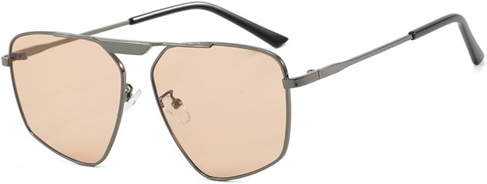 

Классические поляризованные солнцезащитные очки для женщин, ретро-очки с многоугольной оправой, защитой от синего света, металлическим каркасом и защитой от УФ-излучения UV400 KTUCN, 5