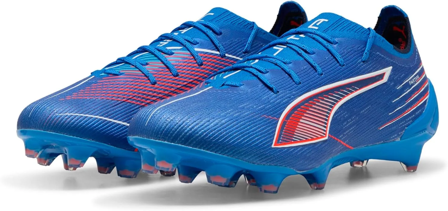 Кроссовки Puma Unisex 6 Ultimate Fg Ultra Blue Whit, белый/красный/синий — фото 3