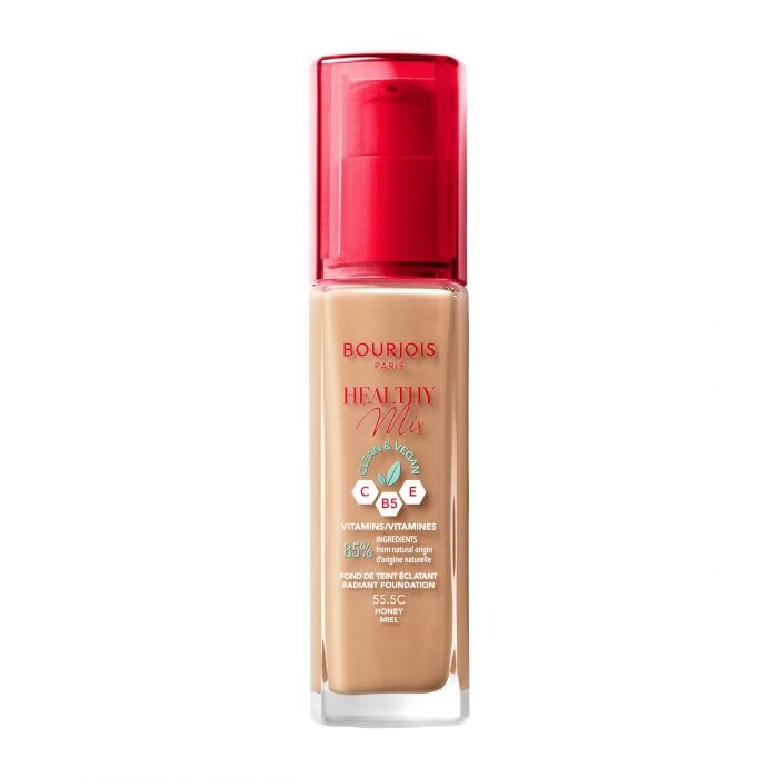 

Тональная основа Healthy Mix Clean Foundation Base de Maquillaje Bourjois, 555 Honey