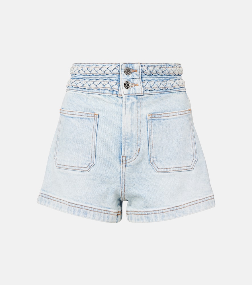 

Шорты джинсовые завышенные Elijah Veronica Beard, Pale Stone