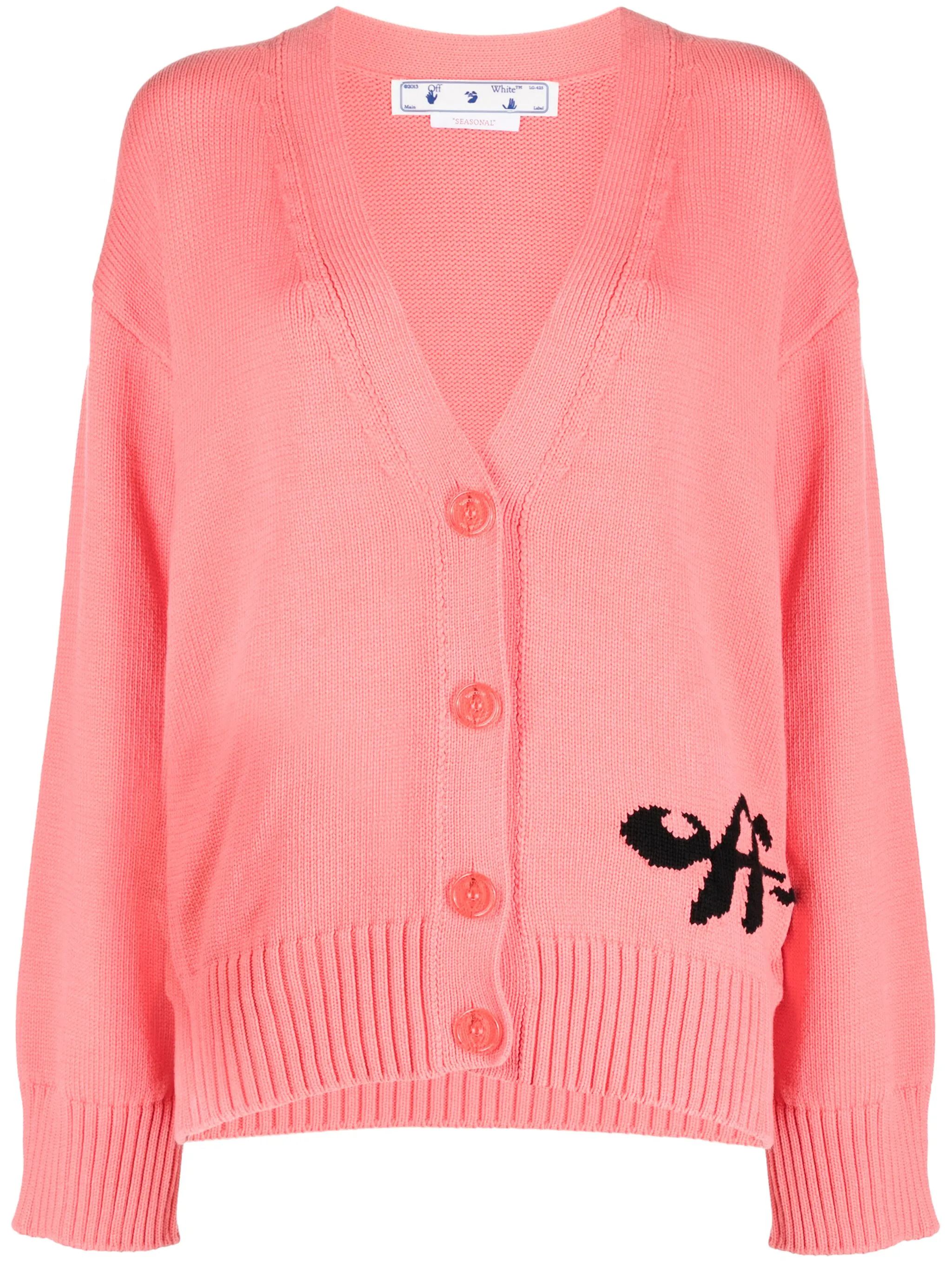 

Кардиган с логотипом Off-White, розовый