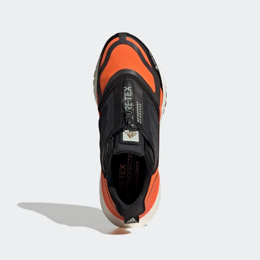 Мужские беговые кроссовки adidas Ultraboost 21 с Gore-Tex, черный/зеленый/оранжевый — фото 2