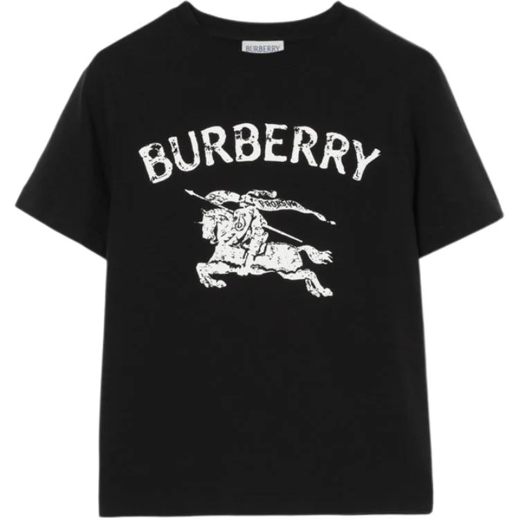 Футболка для детей с круглым вырезом Burberry, черный — фото 3