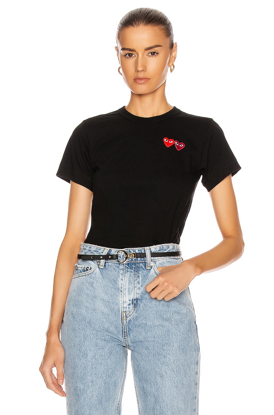 

Футболка с логотипом Emblem Comme Des Garcons Play, Black