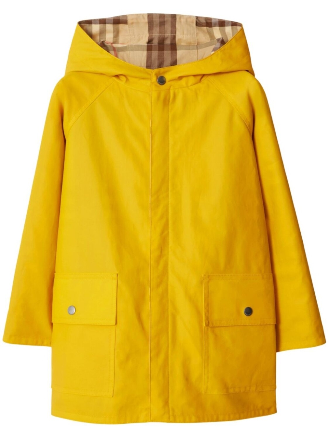 

Двусторонняя хлопковая куртка Burberry Kids, желтый