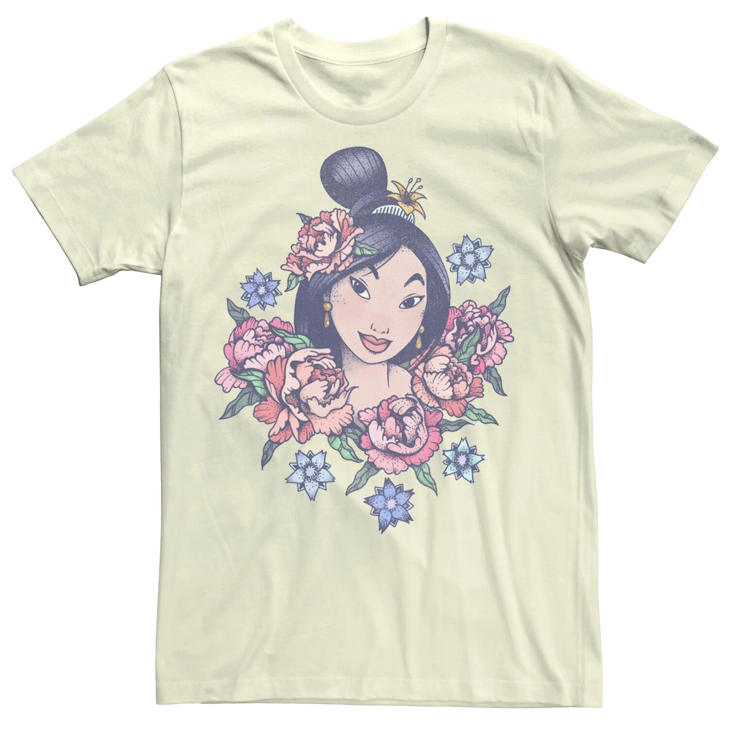 

Мужская футболка с цветочным принтом Disney Mulan