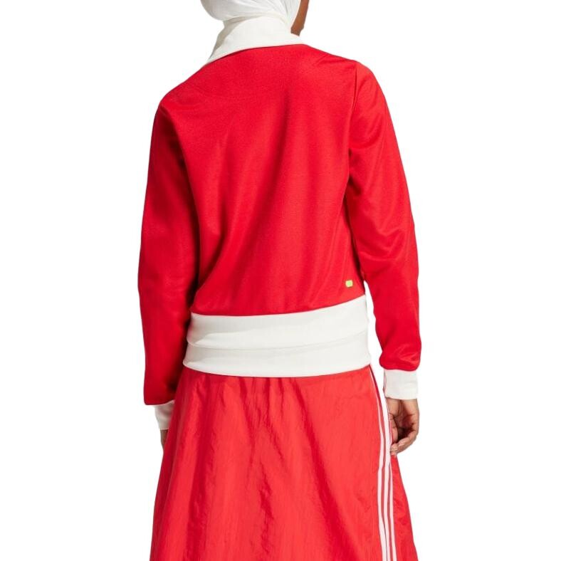 Куртка женская алая Adidas Originals, цвет Scarlet — фото 4