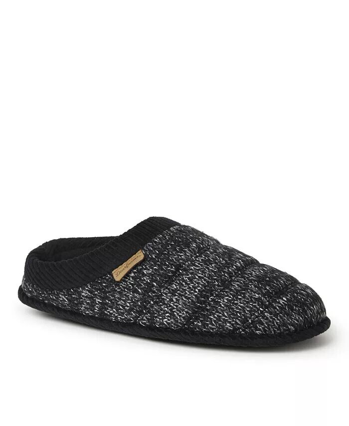 

Мужские домашние тапочки Asher Marled Knit Clog Dearfoams, черный