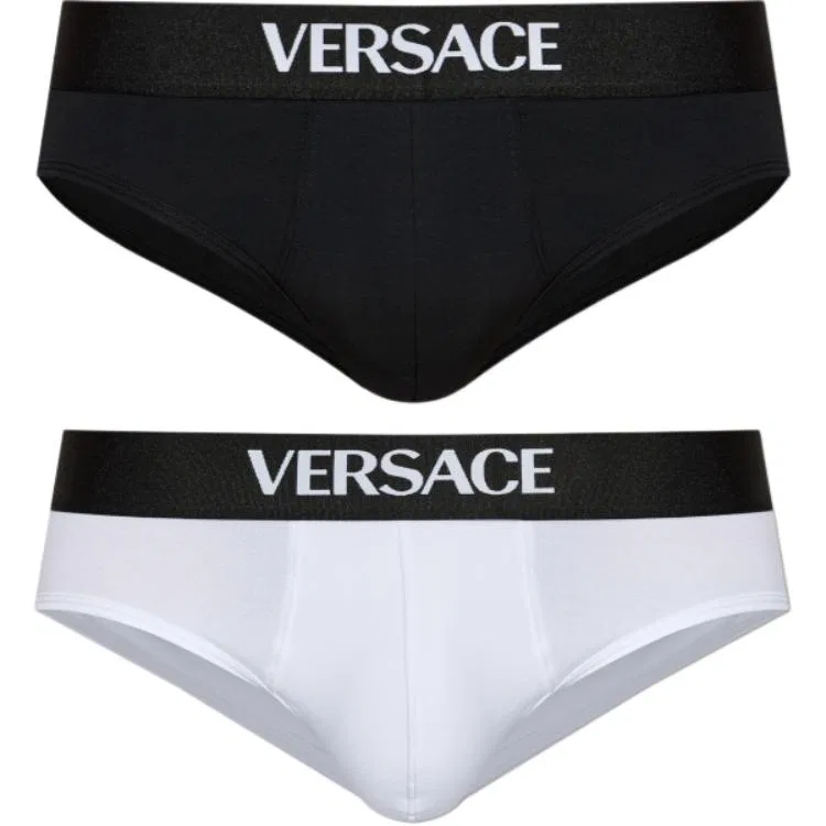 Боксеры 2 шт. VERSACE черный+белый