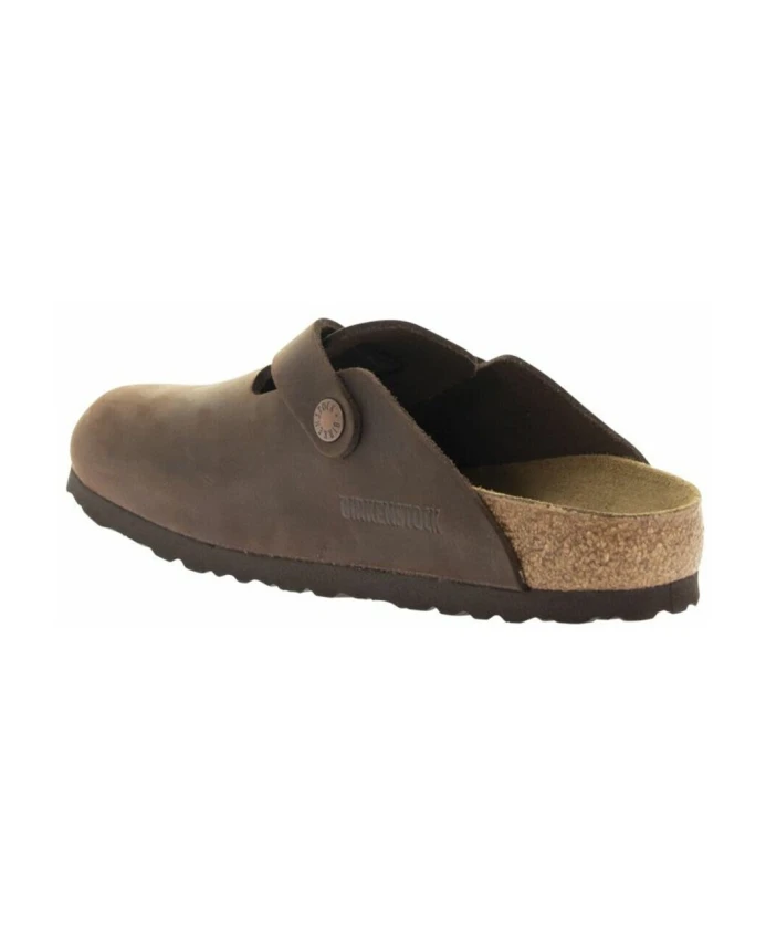 Мюли Birkenstock Boston Oiled Leather узкие, унисекс, коричневый — фото 3
