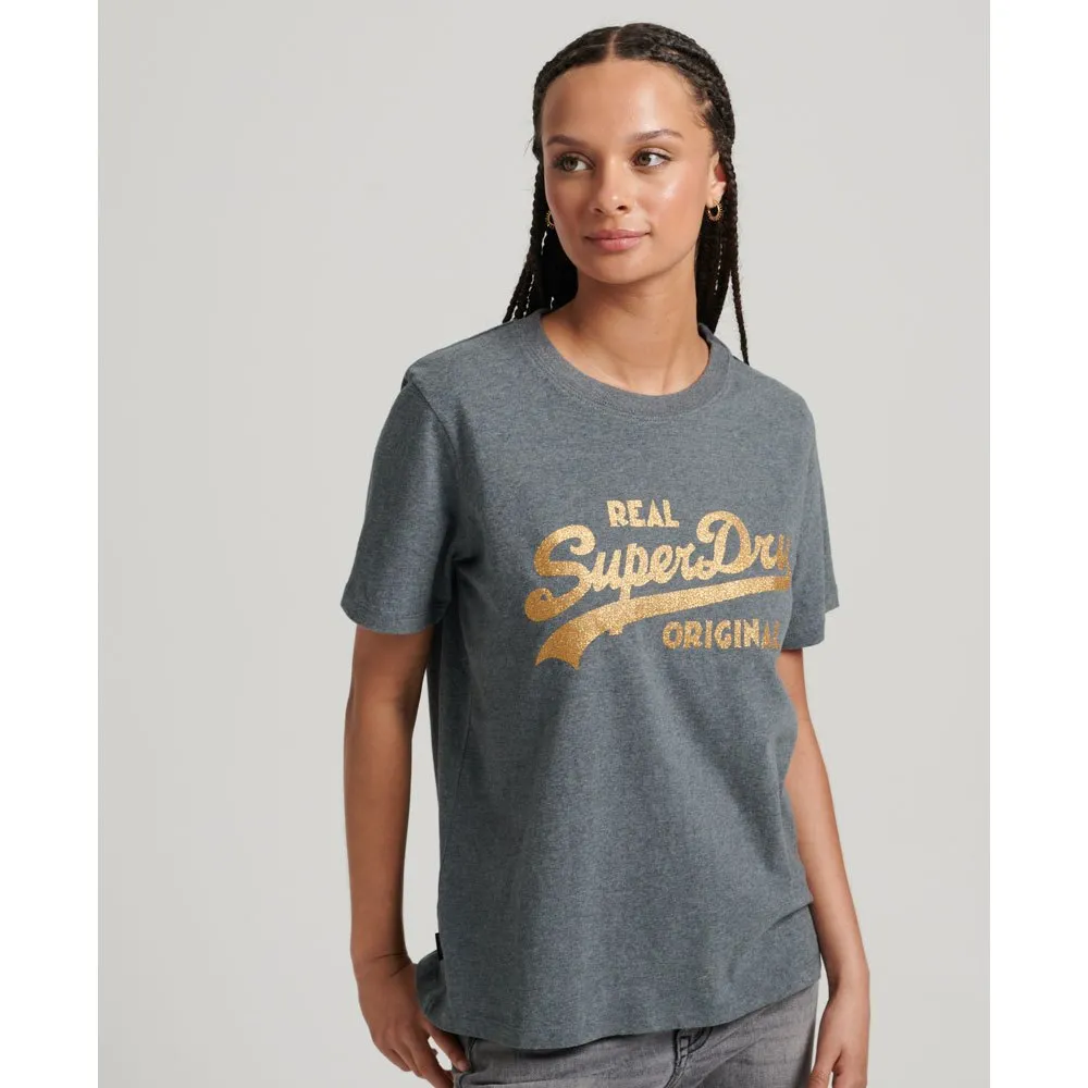 

Футболка Superdry Vl Scripted Coll, серый