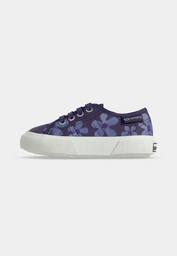 Кроссовки Superga 3750 kids flower print leggera, темно-синий/фиолетовая глициния — фото 2