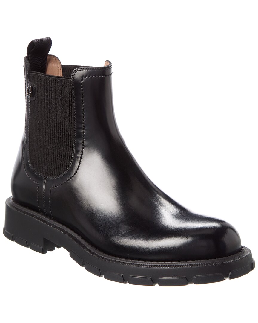 

Кожаные ботинки Ferragamo Iago Salvatore Ferragamo, черный