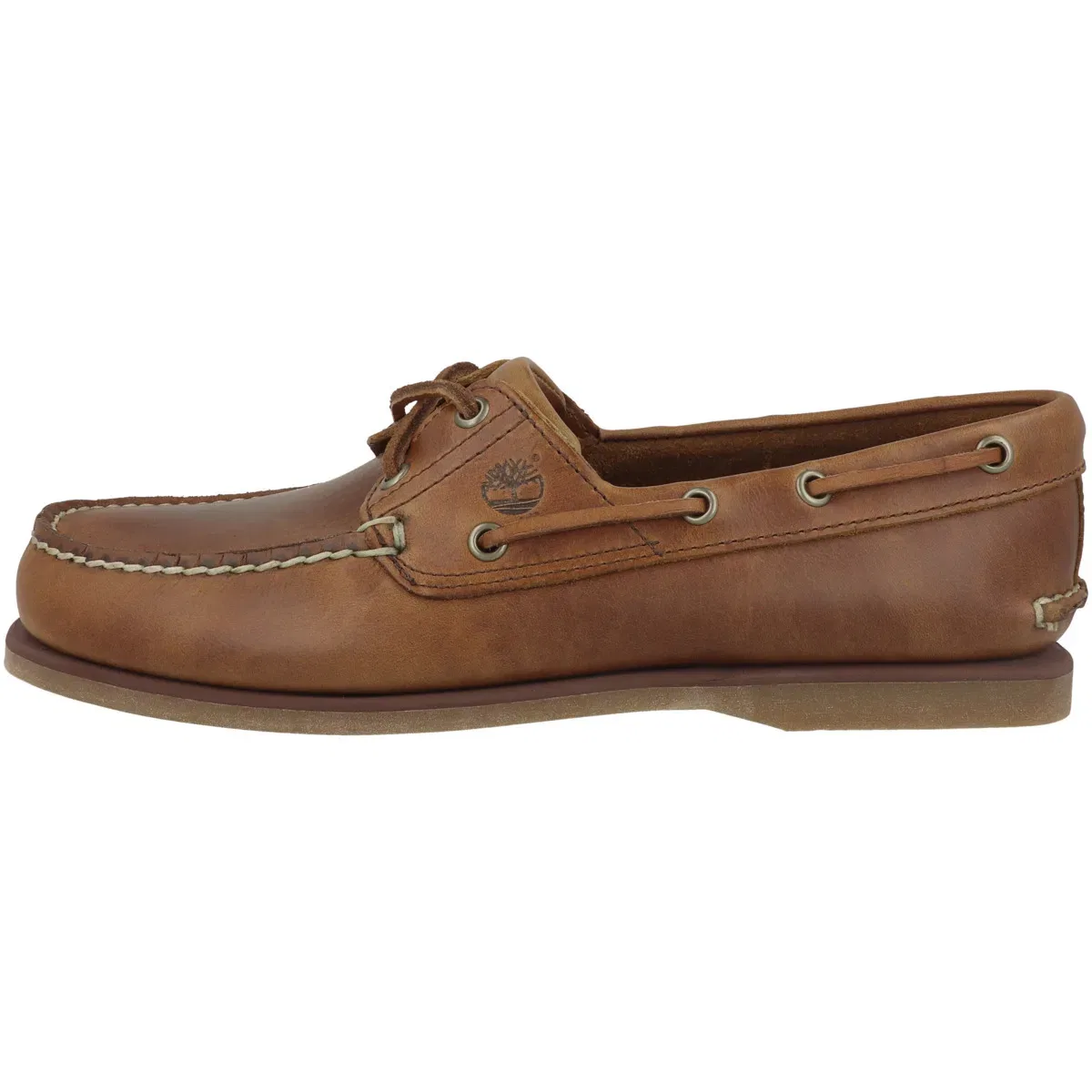 Слипперы классические лодочные, кожаные, Timberland, светло-коричневый