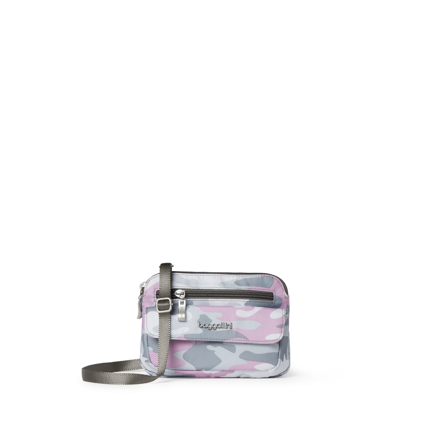 

Baggallini Женская мини-сумка через плечо Modern Everywhere, цвет Blush Camo