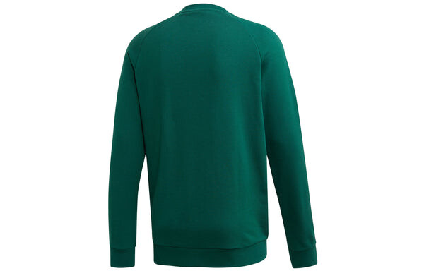 Толстовка originals casual sports round neck pullover green Adidas, зеленый — фото 2