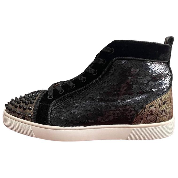 

Christian Louboutin Кроссовки Louis Spikes Orlato High 'Black'