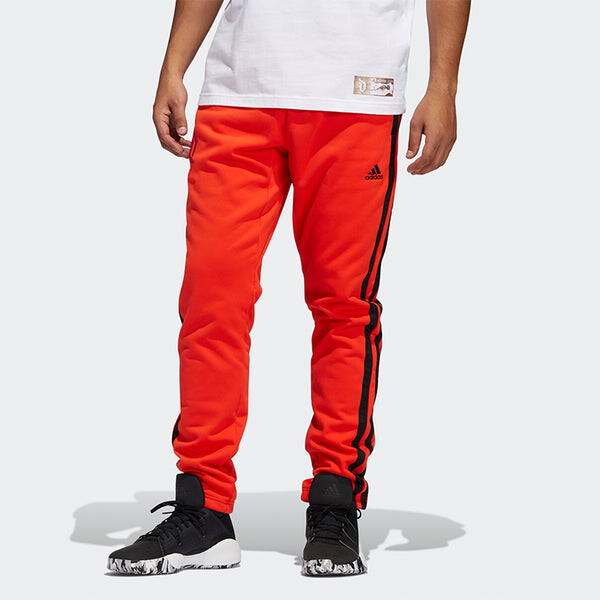 Брюки adidas Dame vis pant Stripe Sports Long Pants Red, красный — фото 3