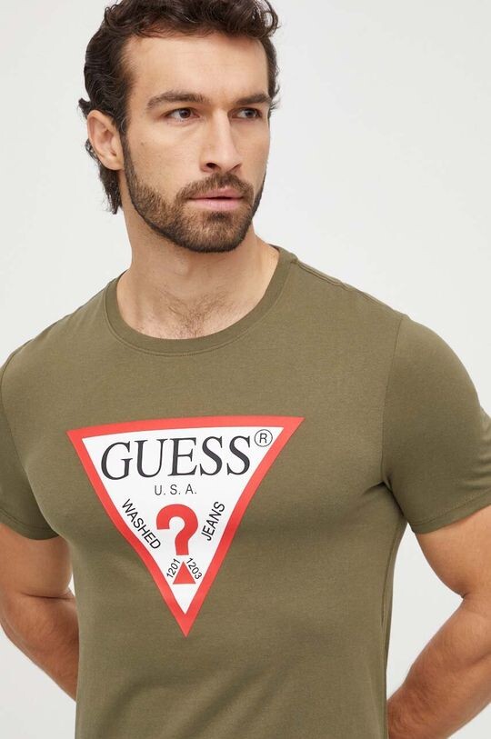 

Футболка из хлопка Guess, зеленый