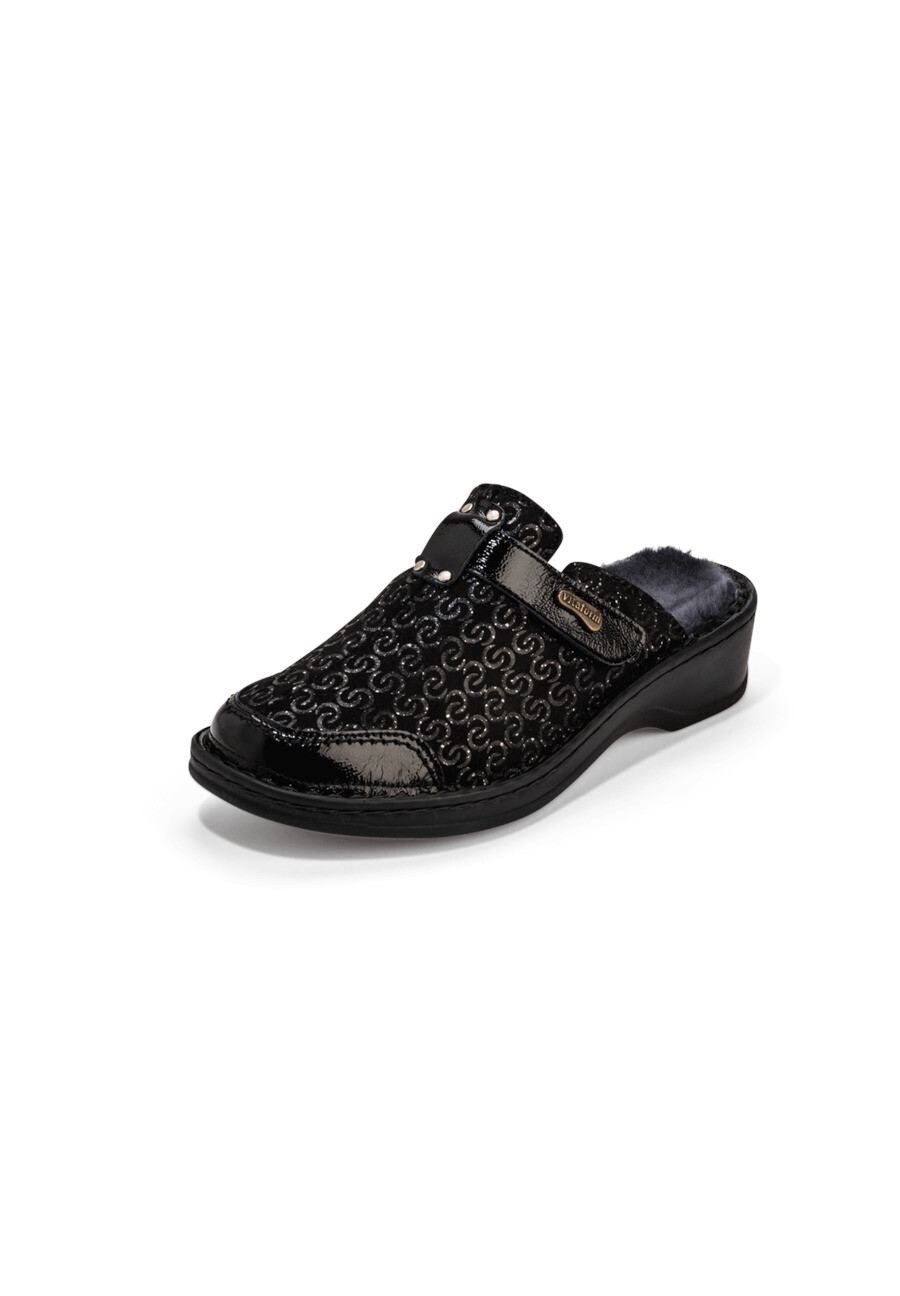 Сабо VITAFORM Veloursleder Clogs, черный
