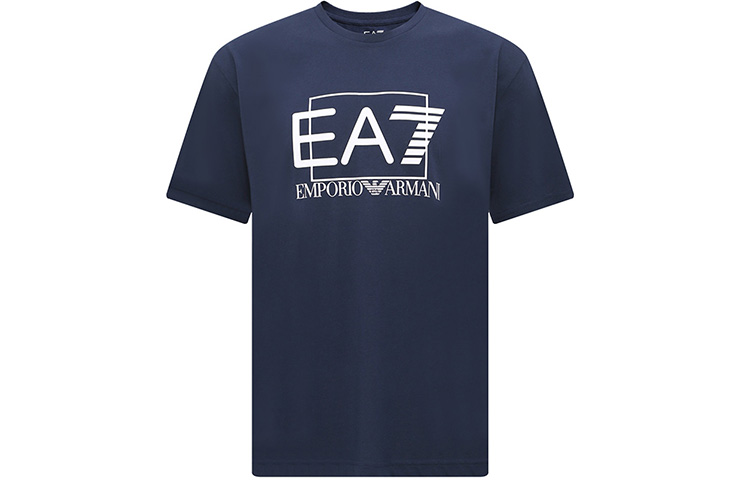 

EMPORIO ARMANI Футболка EA7 мужская синяя, Синий, EMPORIO ARMANI Футболка EA7 мужская синяя