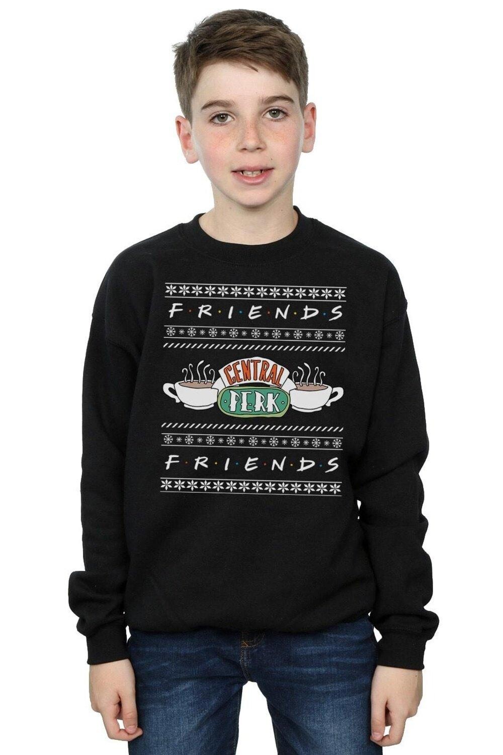 

Толстовка Fair Isle Central Perk Friends, черный