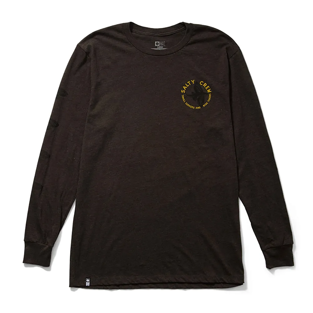 

Футболка Salty Crew Fly by long sleeve, коричневый