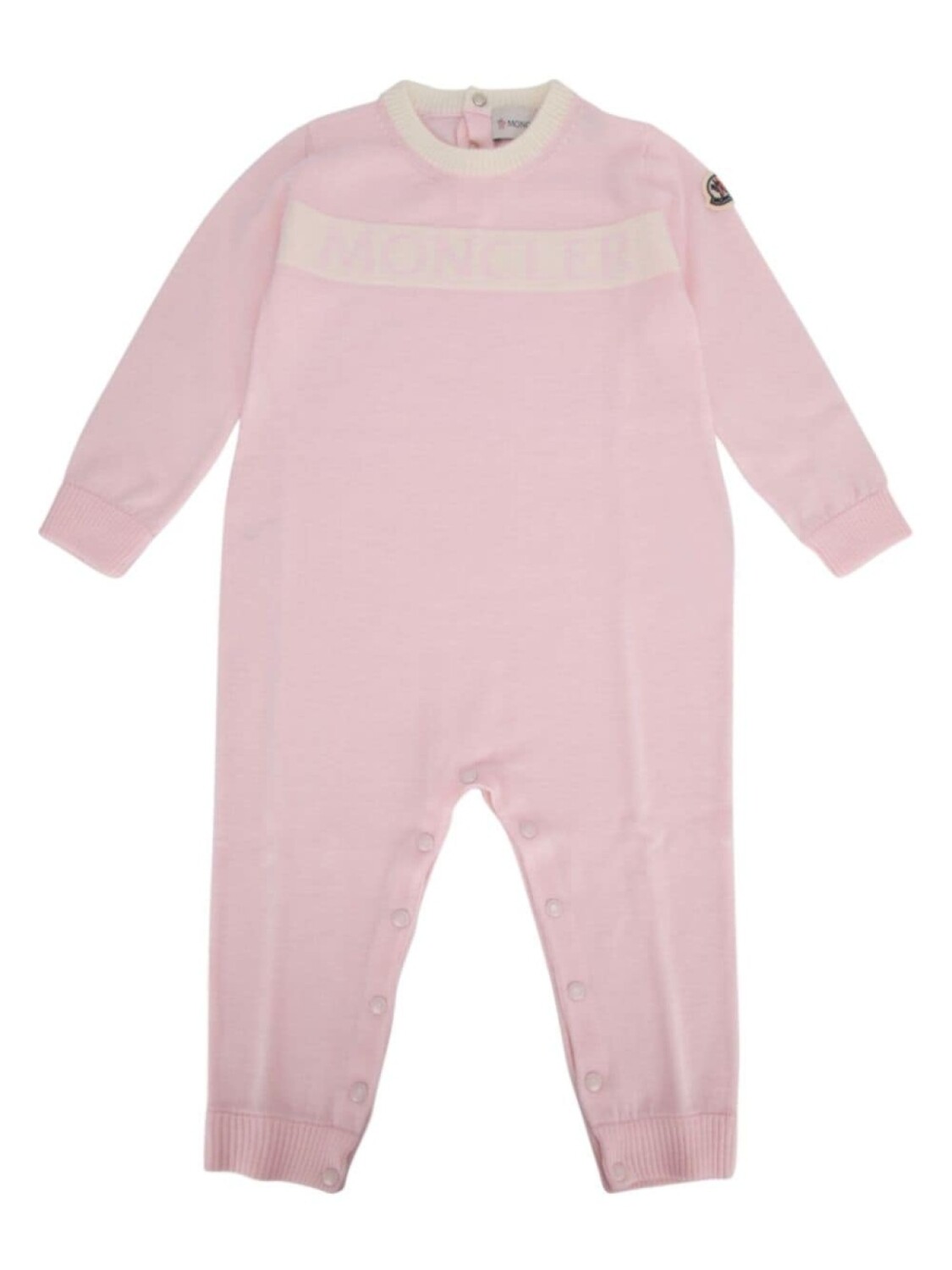

Moncler Enfant ромпер с логотипом, розовый