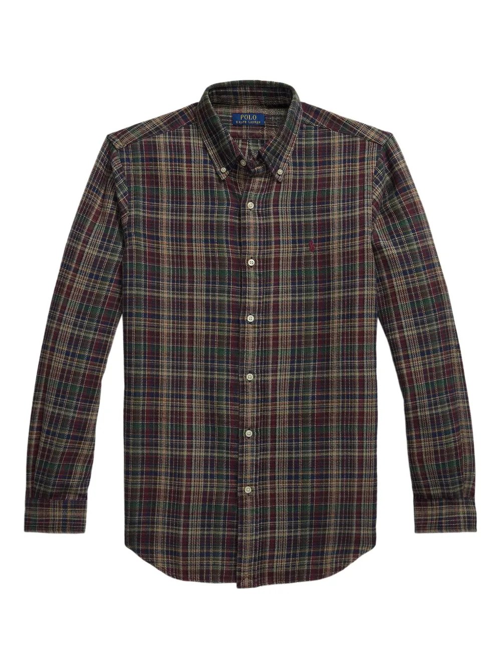 

Фланелевая рубашка в клетку Polo Ralph Lauren, красный