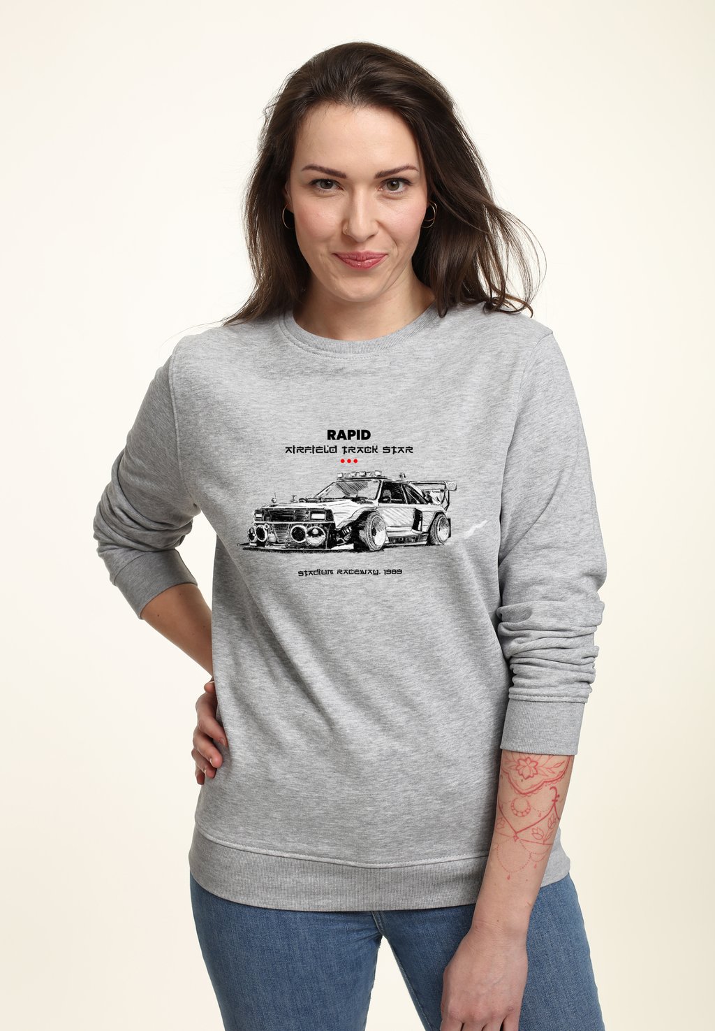 

Толстовка MATT KEELING RAPID TRACK STAR Henry Tiger, цвет Heather Grey