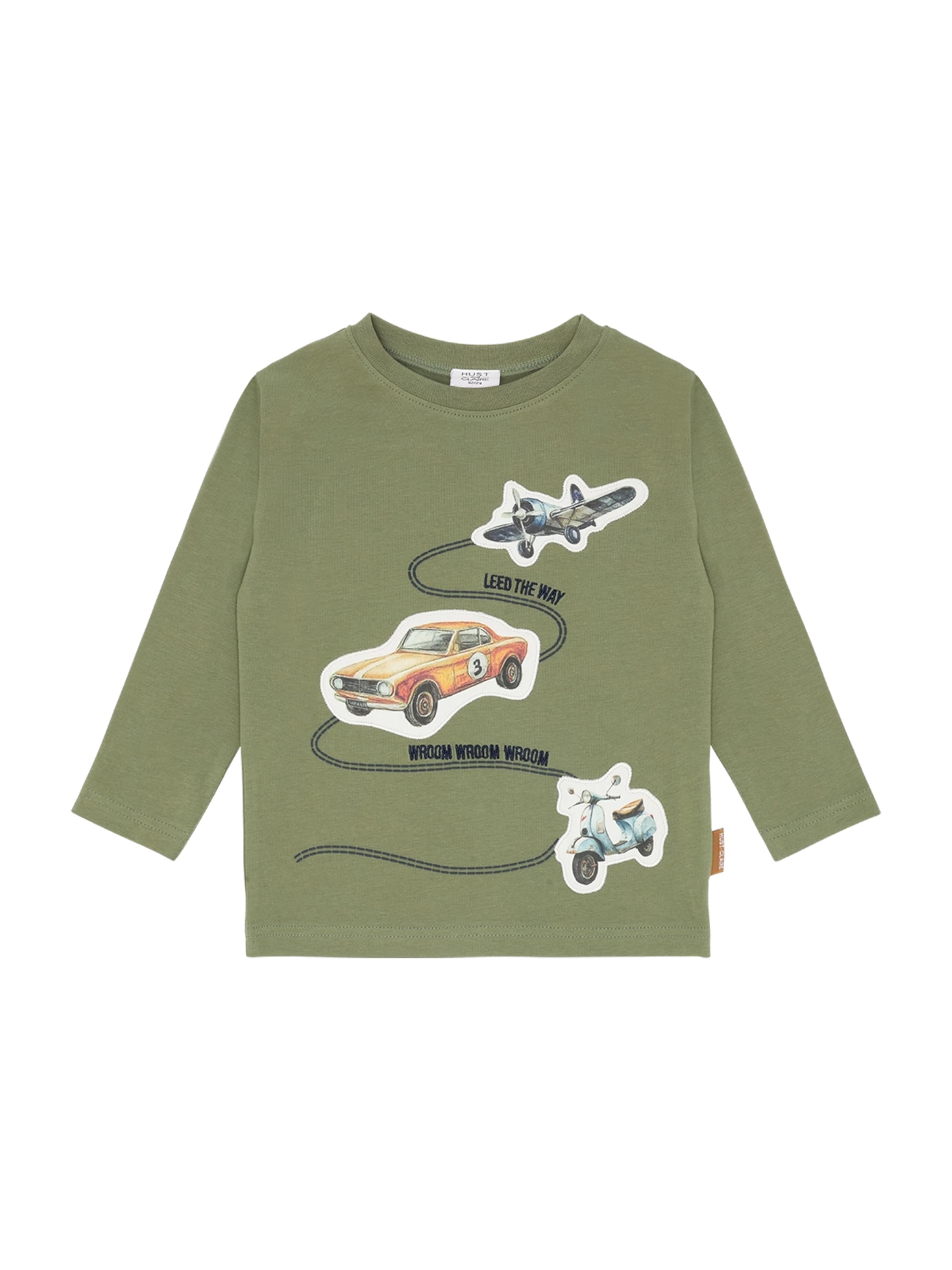 

Hust & Claire Лонгслив 'Anton Retro Road' в цвете Olive