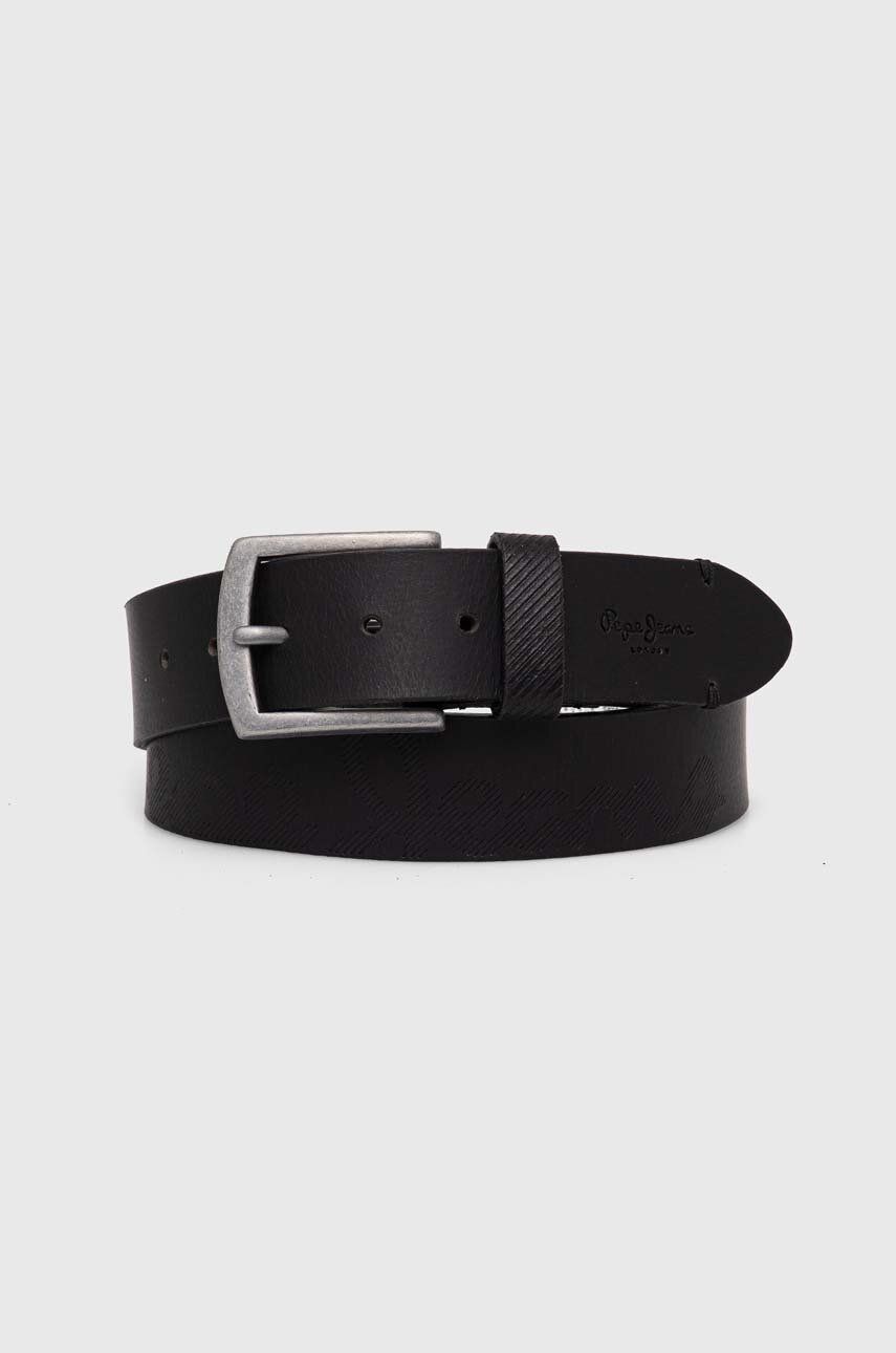 

Кожаный ремень Pepe Jeans PALMER BELT, черный