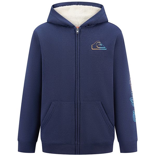 

Мальчиковая худи на молнии с подкладкой из шерпы Quiksilver, Eclipse