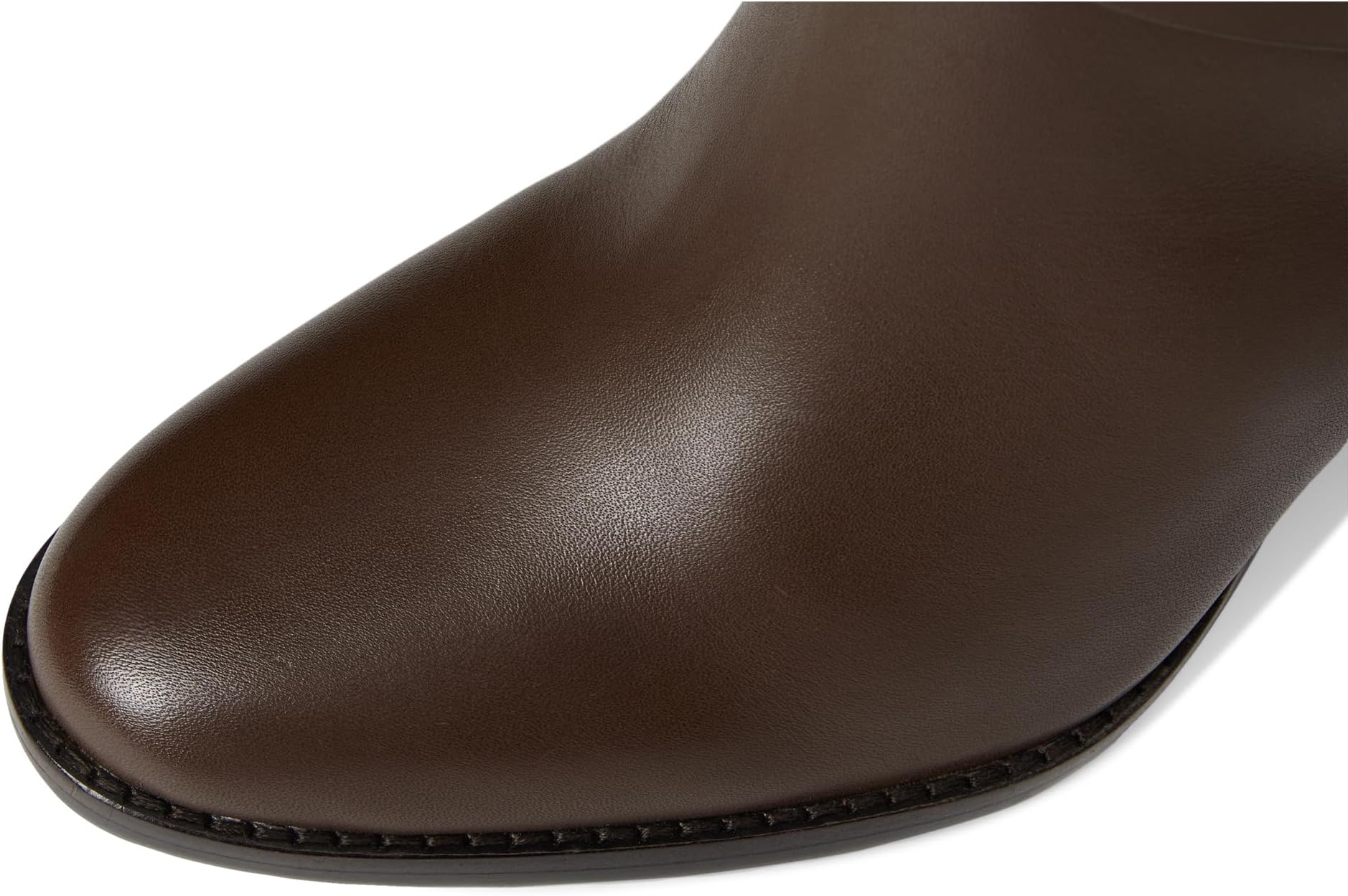 Ботинки Lauren Ralph Lauren Women's Collins Calfskin Tall Boots Heel, Dark Hickory — фото 2