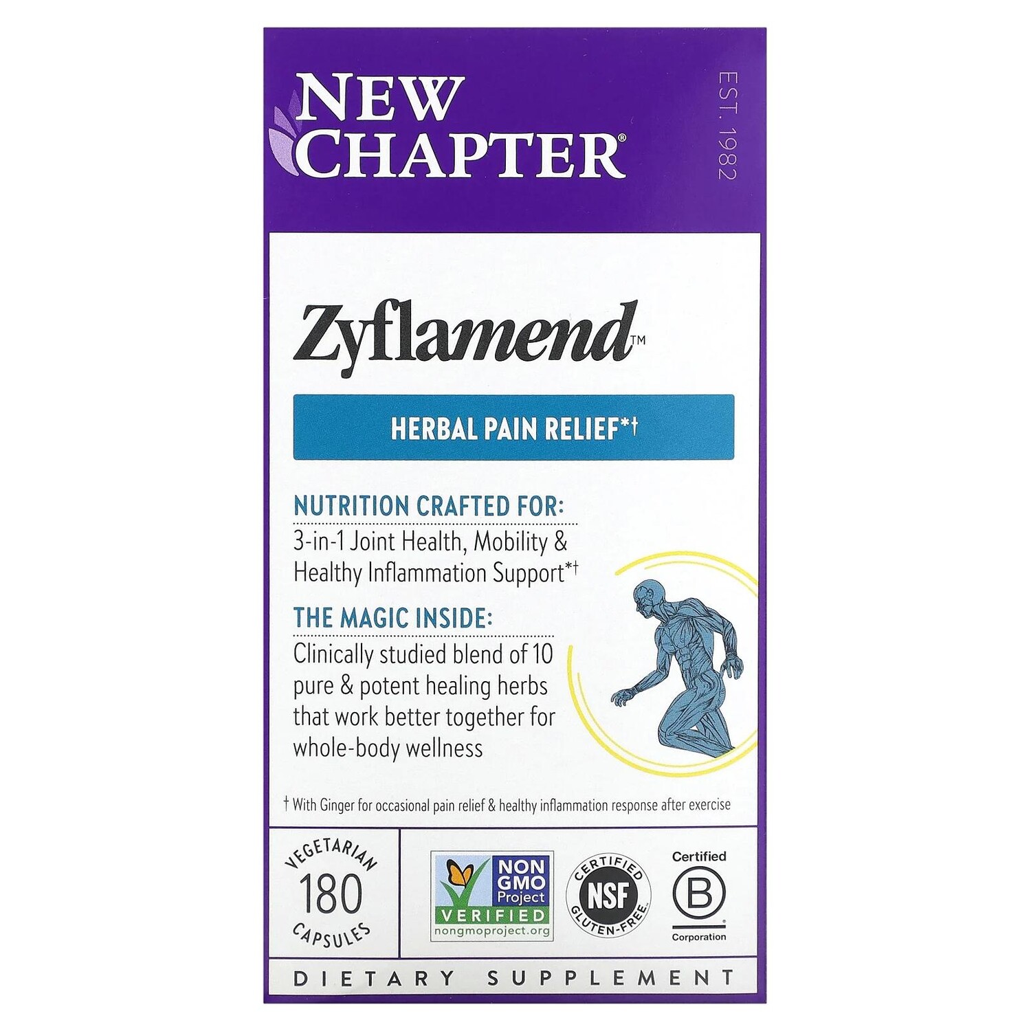 

New Chapter Zyflamend Whole Body 180 растительных капсул