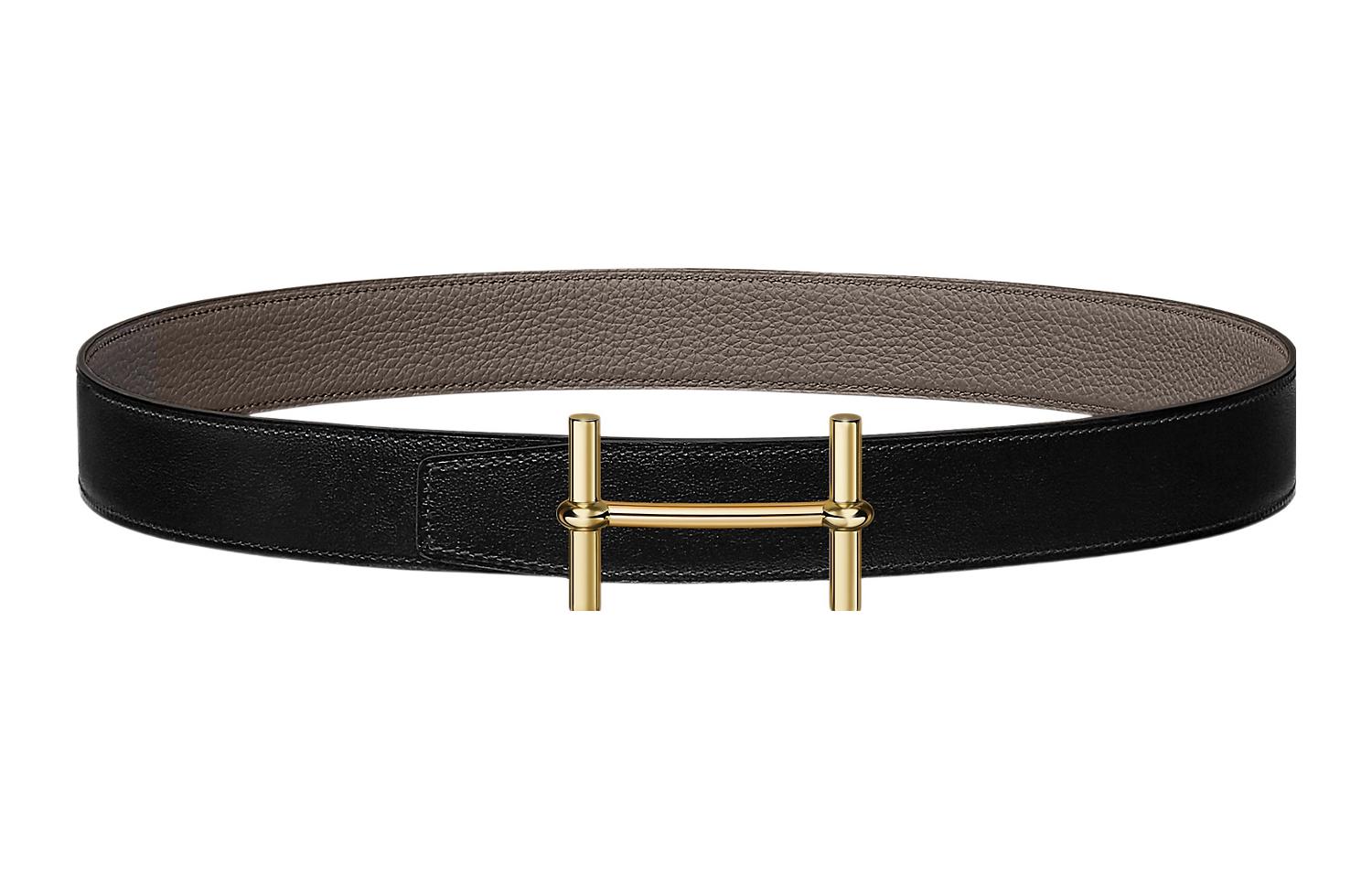 

HERMES Кожаный женский ремень из коровьей кожи, Black