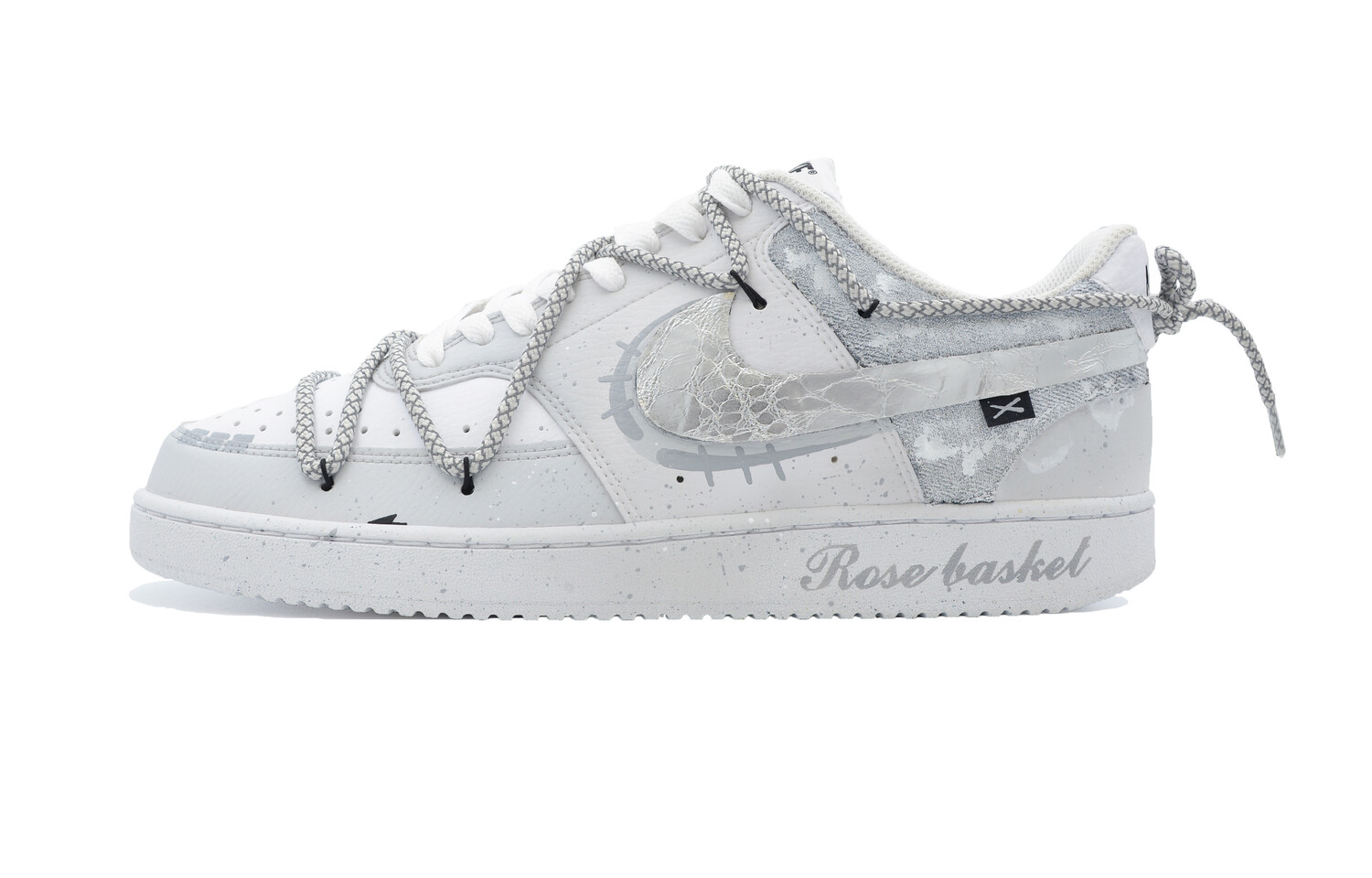 

Кроссовки Nike Court Vision 1 Skateboarding Shoes Men Low-top Silver, светло-серый