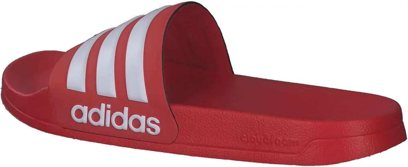 Мужские тапочки для душа Adidas Adilette, белый — фото 3