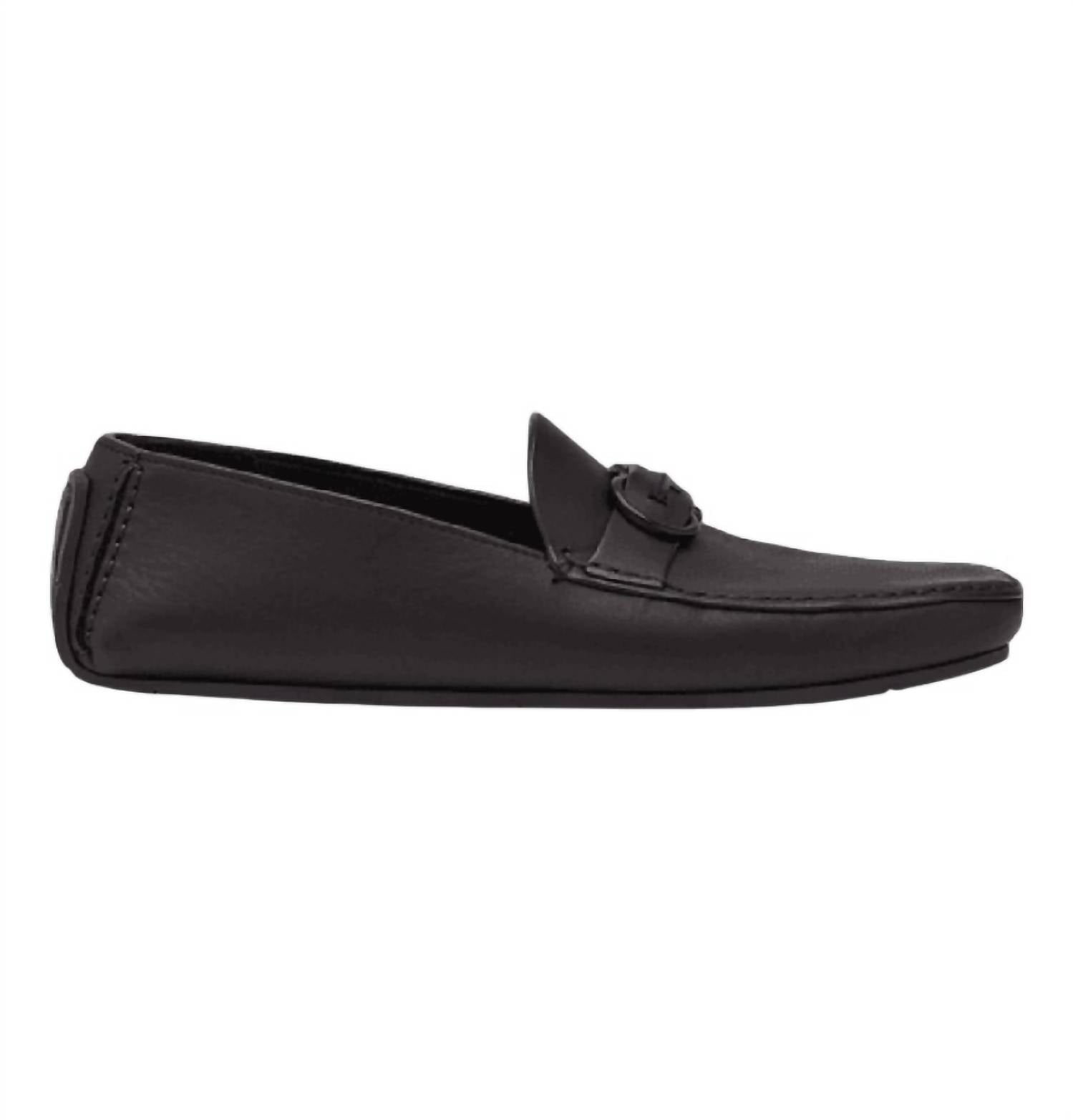 Мужские туфли Palinuro для вождения черного цвета Salvatore Ferragamo, черный — фото 2