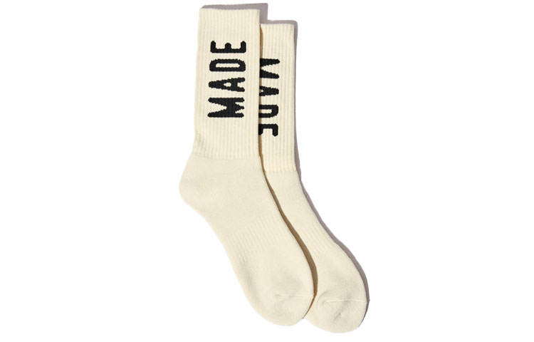 

Унисекс высокие носки HUMAN MADE, экрю