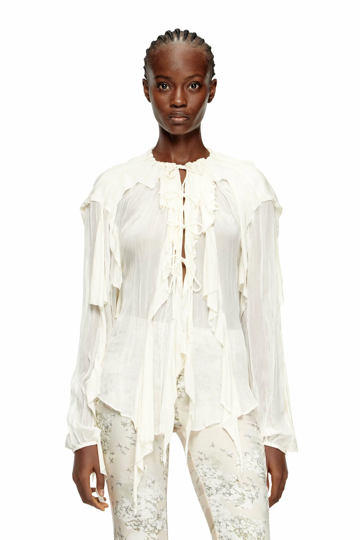 Женская дизайнерская рубашка C-LASSY Diesel, off white