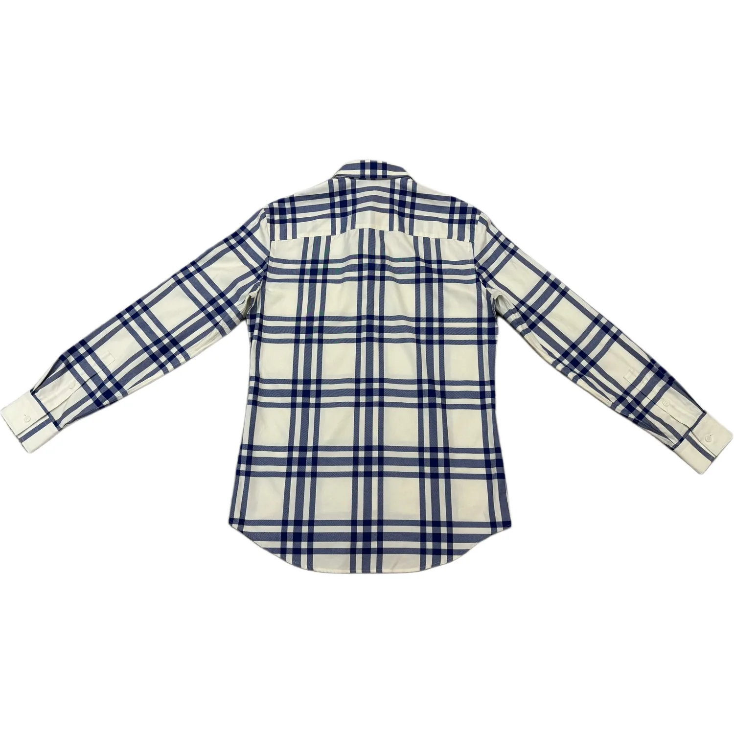 Рубашка мужская Burberry, бежевая, с лацканом — фото 3