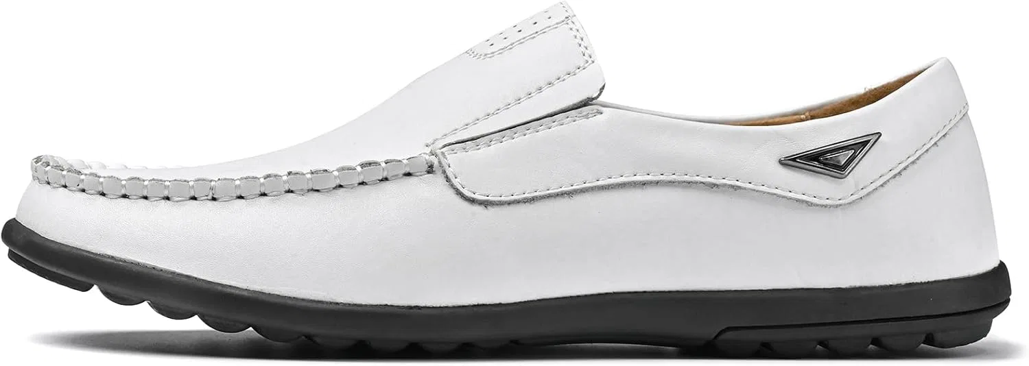 Лоферы кожаные Premium Men's Casual, белый Zentavi — фото 3